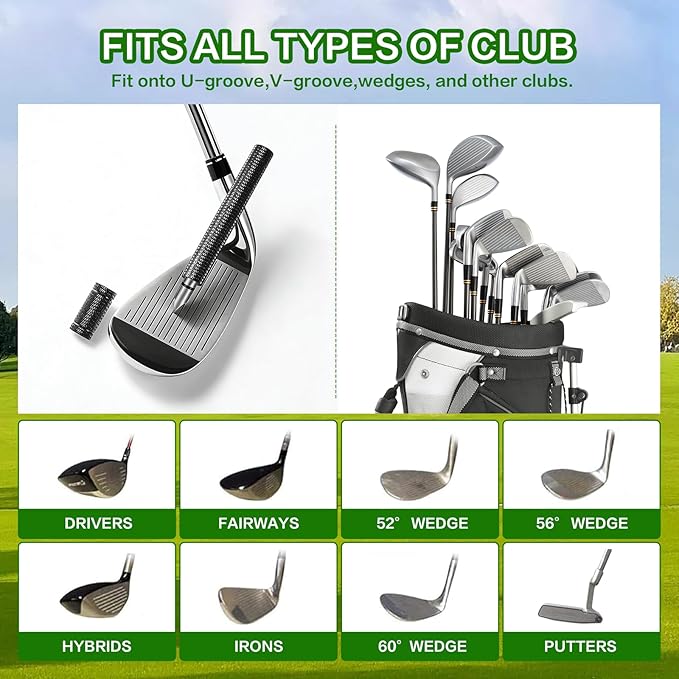 30Pcs Golf Accessories Kit with Towel, Club Brush & Groove Cleaner, Golf Balls, Tees, Score Counter, Ball Line Marker Tool, Divot Repair Tool Color Ball Markers Pen–Golf Gift for Men Golfers