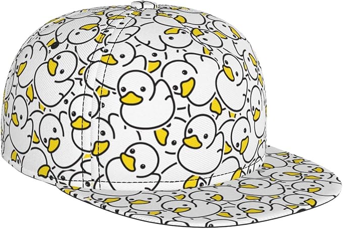 Fashion Snapback Hat for Men Women, Hip Hop Style Baseball Cap Flat Bill Hats Adjustable Trucker Sun Hat