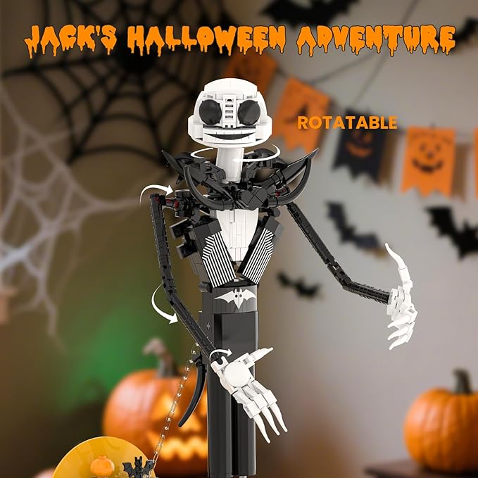 Horror Skull Building Set, Before Christmas Haunted House Building Blocks Set - Image 5