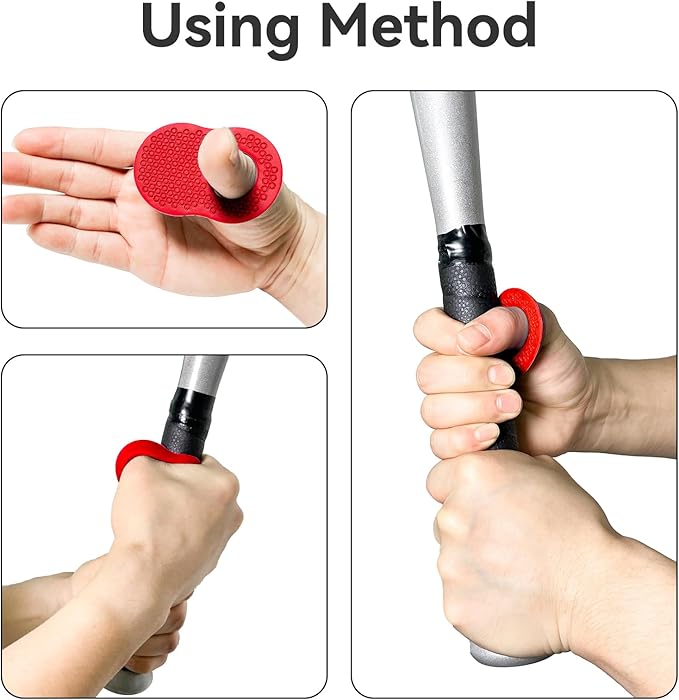 2 Pack Baseball Thumb Guard for Pro Batters, Hitter Swing Training Aid, Thumb Guard Baseball & Softball Baseball Batting Grip Baseball Accessories Baseball Training Equipment Reduce Bat Sting