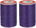 uxcell Round Leather Sewing Waxed Thread, 55m / 60 Yards Polyester Wax String by uxcell