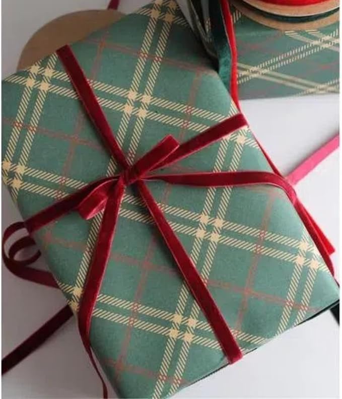 15 Yards Velvet Ribbon 3/8 Inch Single Face Red Velvet Ribbon Spool Prefect - Image 4