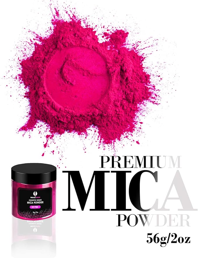 Hot Pink Mica Powder for Epoxy Resin 56g / 2oz. Jar - Image 2