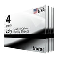 Trotec | Metallic Looking Acrylic Sheet | 12"x20"x1/16, Name Plate | USA Made by TrotecEngravingSupplies