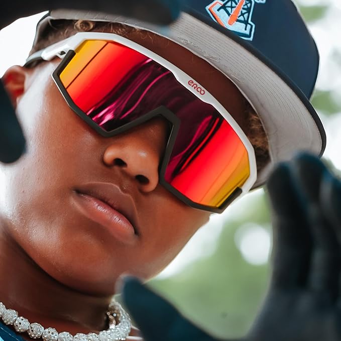 Eazyrun Youth Kids Polarized Sports Sunglasses for Age 8-12 Softball Baseball Cycling Glasses UV Protection for Girl Boy