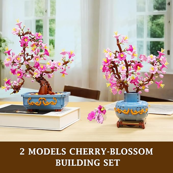 HOGOKIDS Flowers Cherry-Blossom Bonsai Building Set - 2 in 1 Artificial Bonsai - Image 8