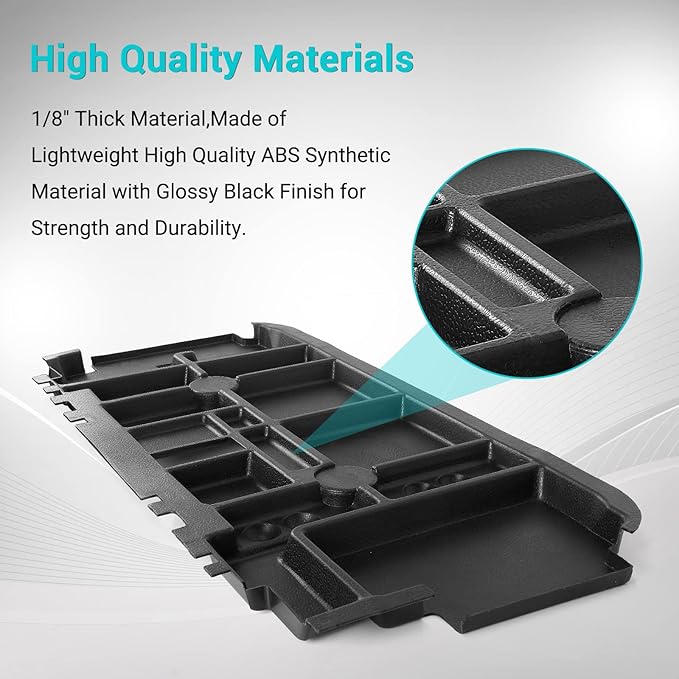 10L0L Golf Cart Under Seat Storage Tray Fits EZGO TXT, RXV, Club Car DS, Club Car Precedent, Yamaha G29, Electric Vehicle with Original Trojan Battery Underseat Organizer Container Holder Plate