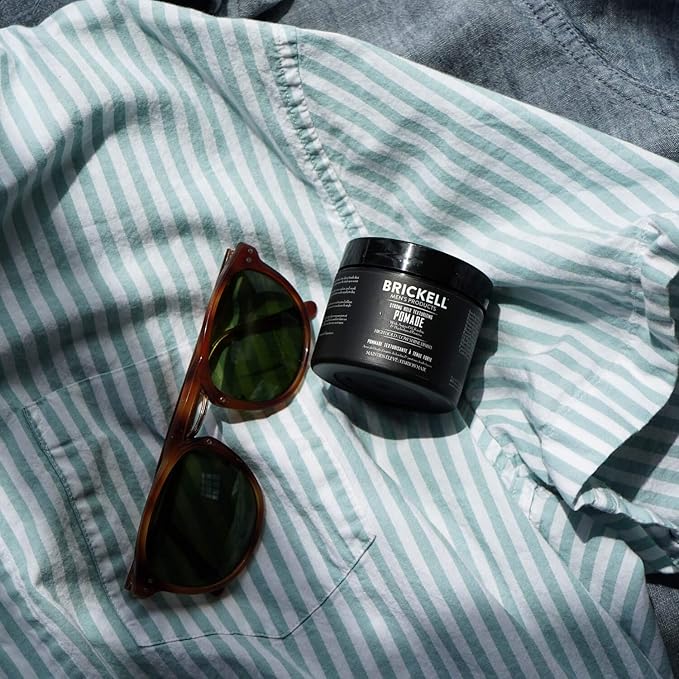 Brickell Men's Products Strong Hold Texturizing Pomade - Image 4