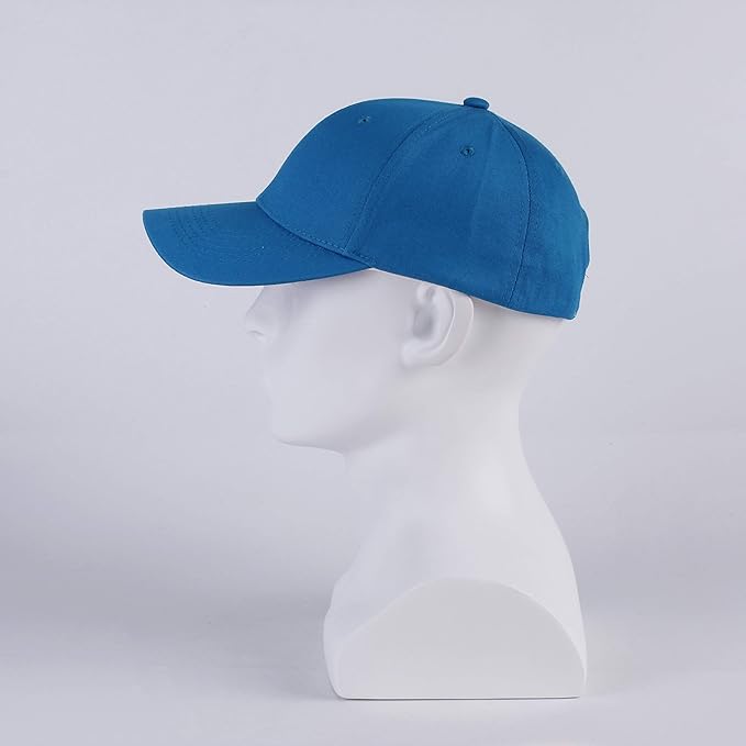 LANGZHEN Unisex Baseball Cap 100% Cotton Fits Men Women Washed Denim Adjustable Dad Hat