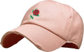 Rose Flowers Love Good Vibes Men Women Dad Hat Baseball Cap Adjustable Unisex