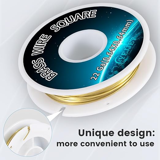 22 Gauge Square Brass Wire 0.64x0.64mm - Image 4