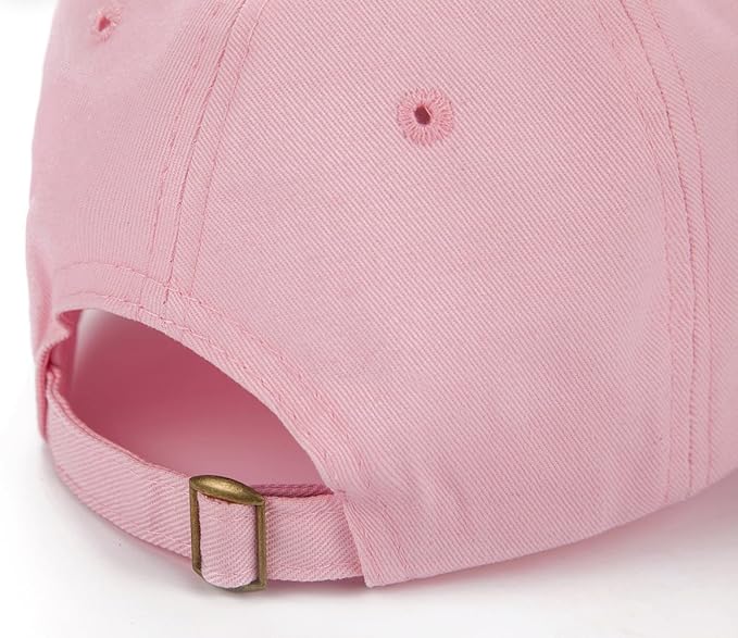 Edoneery Baseball Cap for Kids-Adjustable Washed Cotton Golf Toddler Hat for Boys & Girls