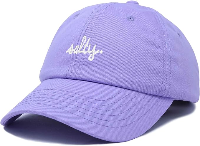 DALIX Salty Embroidered Cotton Beach Baseball Cap Adjustable Dad Hat Womens