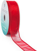 CT CRAFT LLC Sheer Organza Wired Ribbon 1.5" x 50Yards Red by CTCRAFTLLC