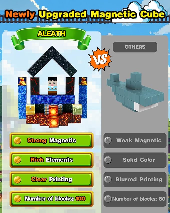 Aleath Magnetic Blocks Building Toys - Image 4