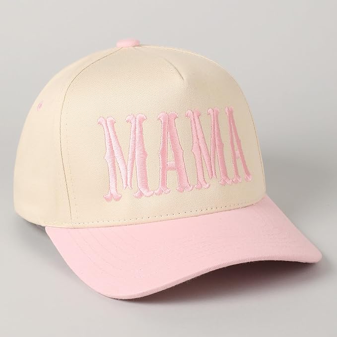 MIRMARU Two-Tone Vintage Canvas Trucker Hats for Men & Women, Adjustable Size Baseball Caps with Trendy Embroidered Design