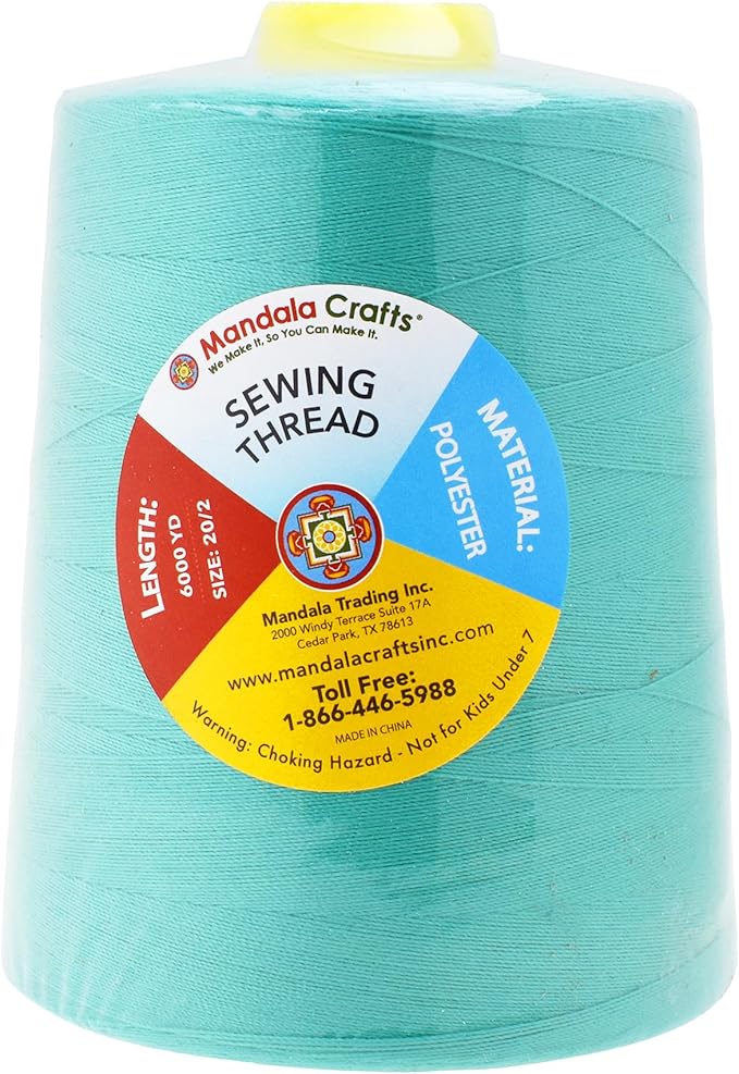 Mandala Crafts 4 Pack of Serger Threads Cones Spools - Image 3