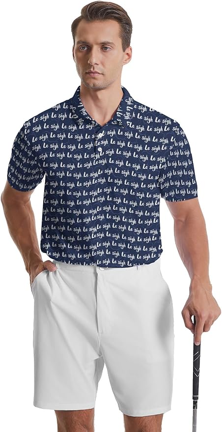 Mens Golf Shirts Golf Polo Shirts for Men Short Sleeve Polo Shirts Golf Gifts