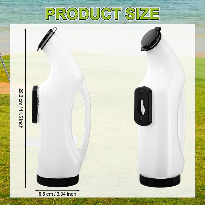 Yalikop Golf Cart Sand Bottle Sand Seed Divot Filler Bottle for Golf Push Carts Easy Pour Repair Tools Refillable Push Cart Models for Course Maintenance Staff Golfers