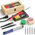 Soldering Iron Kit, 190W Soldering Gun, 110V LED Solder Kit by Crtsweker