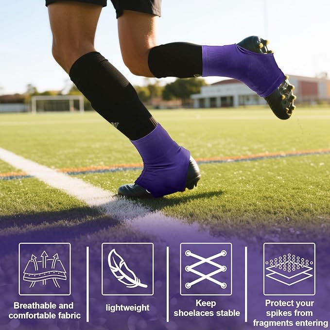 TUYUU Spats Football Cleat Covers,Youth Cleat Covers Football Keeps Dirt/Turf Debri Out,Bike Cleat Covers,Cleat Sleeves for Football Soccer Lacrosse Kids Teenagers Youths Adults.Cleat Cover