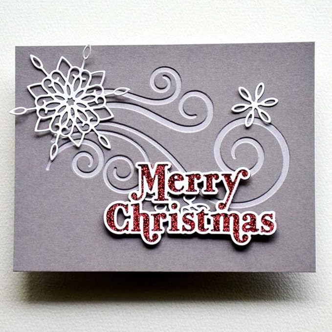 Metal Cutting Dies DIY Merry Christams Embossing Stencil Template Scrapbooking - Image 5