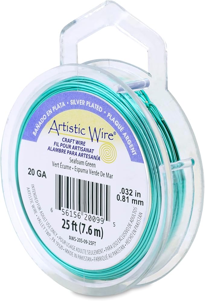 Artistic Wire, 20 Gauge Silver Plated Tarnish Resistant Colored Copper Craft by ArtisticWire