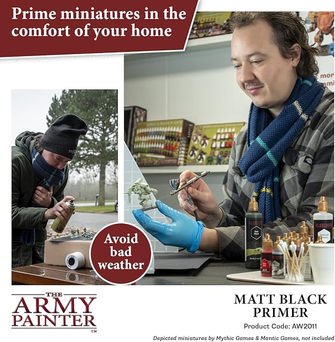 The Army Painter, 100 ml Warpaints Air Primer Matt Black - Image 3