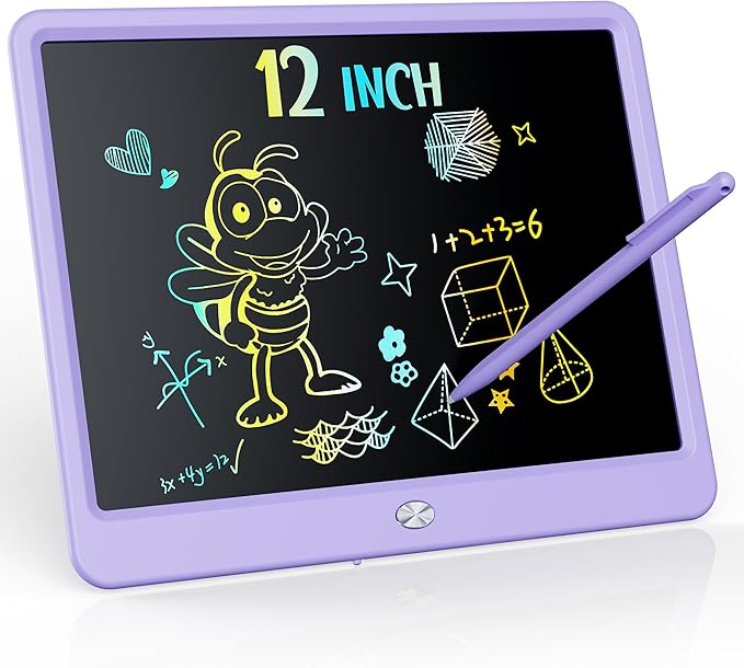 KOKODI LCD Writing Tablet, 12 Inch Colorful Toddler Doodle Board Drawing Tablet by WhereKidsLearnThroughPlay