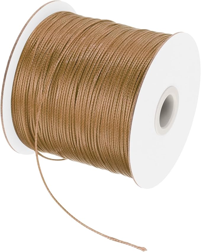 MECCANIXITY Waxed Cord 0.5mm Waxed Polyester Cord 175 Yard Wax String by MECCANIXITY
