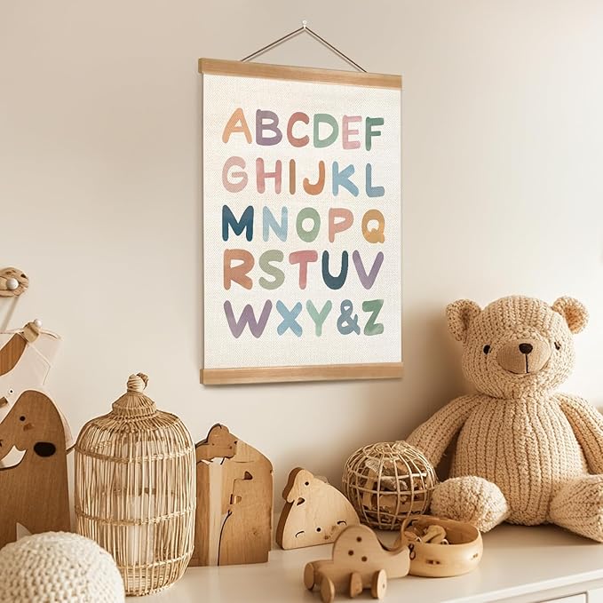 ZTGDA Alphabet Numbers Poster Set of 2, Alphabet Numbers Wall Art Poster - Image 6