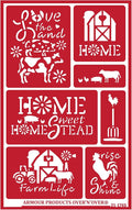 Over'N'Over Reusable Glass Etching Stencils – Durable Self-Stick Designs by OVER+%27N%27+OVER