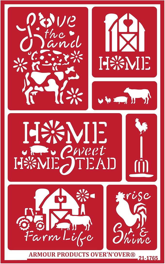 Over'N'Over Reusable Glass Etching Stencils – Durable Self-Stick Designs by OVER+%27N%27+OVER