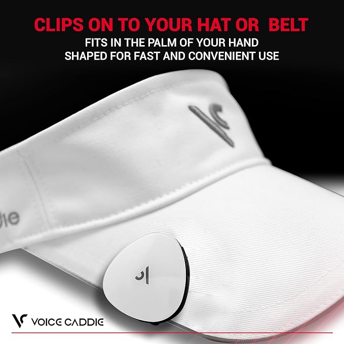 Voice Caddie VC300SE Golf GPS Rangefinder | Voice Output of Distance at Click of Button | Front, Middle, Back of Green Info | Over 40,000 Courses Worldwide | No Fees