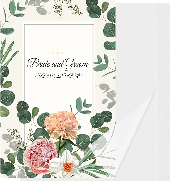 130 Pcs Vellum Translucent Paper 8.5 x 11 inches Tracing Vellum Invitation Paper by cridoz