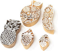 Hashcart Wooden Indian Traditional Design Printing Stamps/Blocks by Hashcart