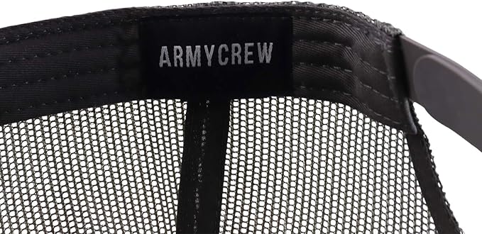 Armycrew Oversize XXL Low Profile Two Tone Mesh Back Trucker Baseball Cap