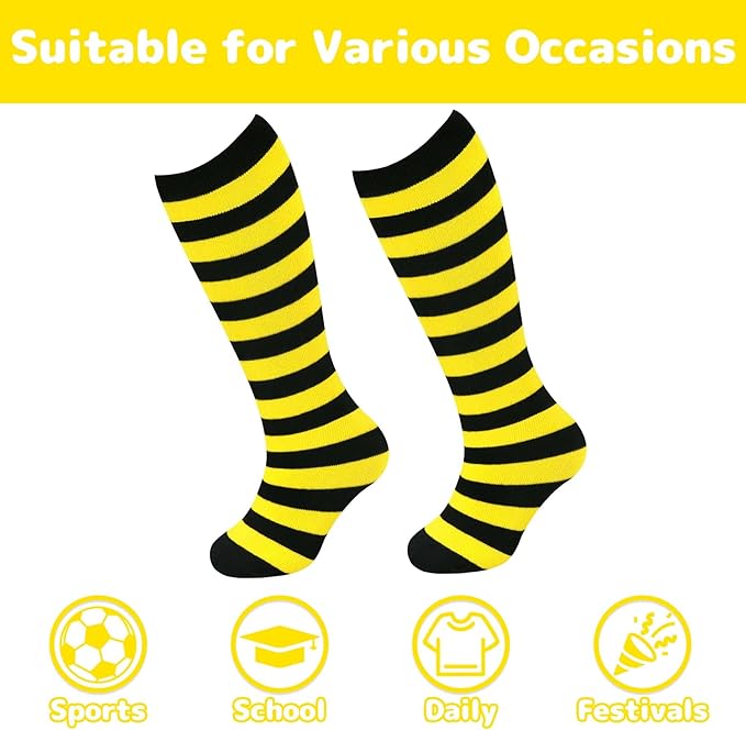 Olreco 1 Pack Toddler Kids Youth Soccer Socks Girls Boys Baseball Socks Youth Knee High Softball Football Accessories Cotton