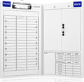 Football clipboard for Coaches, Premium Football White Board for Coaches, Waterproof Football Dry Erase Board for Coaches, Double-Sided Football clipboard with Tactics Field & Lineup Planner