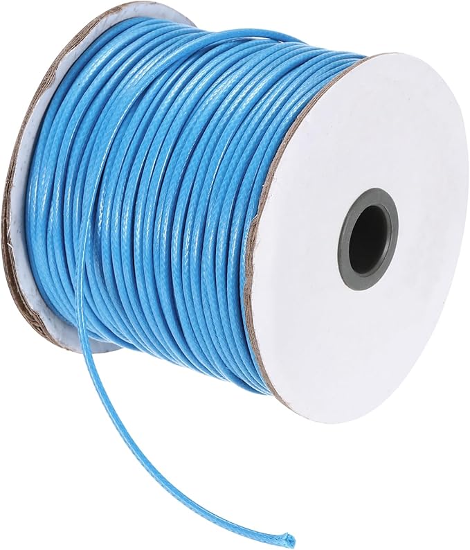 MECCANIXITY Waxed Cord 2.5mm Waxed Polyester Cord 87 Yard Wax String by MECCANIXITY