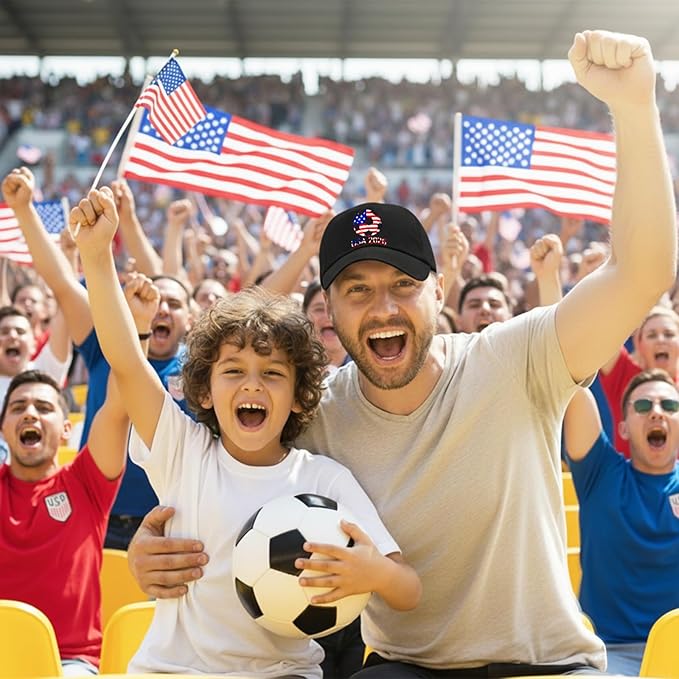 World Cup Soccer Hat 2026 - Adjustable Baseball Cap Merchandise Gifts Accessories Decorations