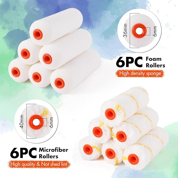 ValueMax Paint Roller Kit, 14-Piece 4 Inch Paint Roller Kit - Image 3