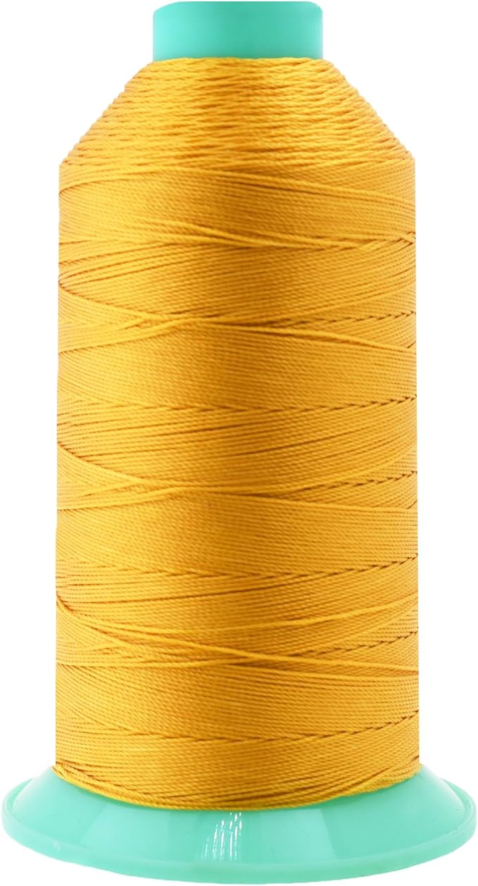 Mandala Crafts Bonded Nylon Thread Gold Heavy Duty Sewing Threads by MandalaCrafts