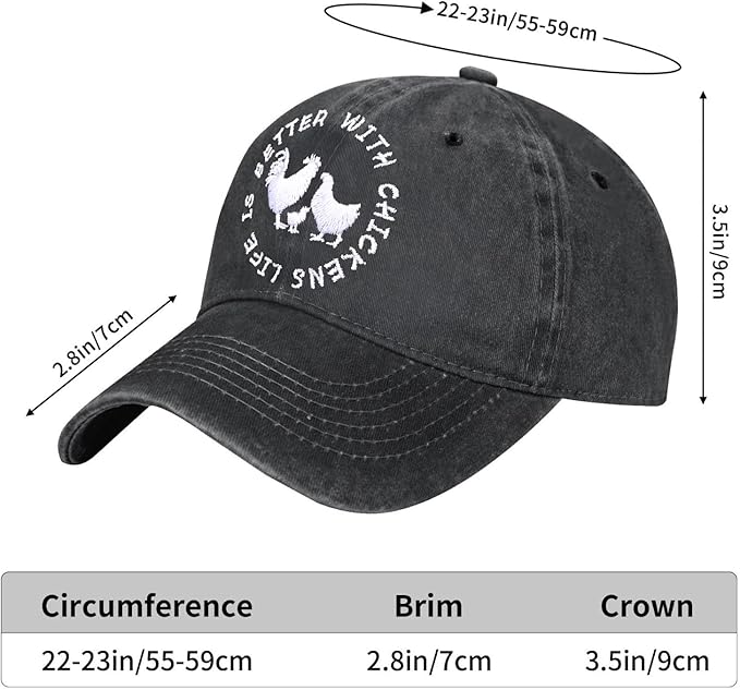 Embroidered Baseball Cap for Women Men Vintage Adjustable Washed Distressed Denim Baseball Hat
