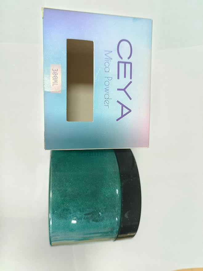 Ceya Mica Powder, 5.3oz/ 150g Pine Green Pearlescent Effect Colorant Pigment - Image 8