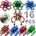 16Pack Fingertip Gyro Toy Mechanical Top DIY Deformation Robot Metal by ShineWorld
