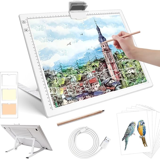 Rechargeable A3 Diamond Art Light Board, Light Pad by Zocelight