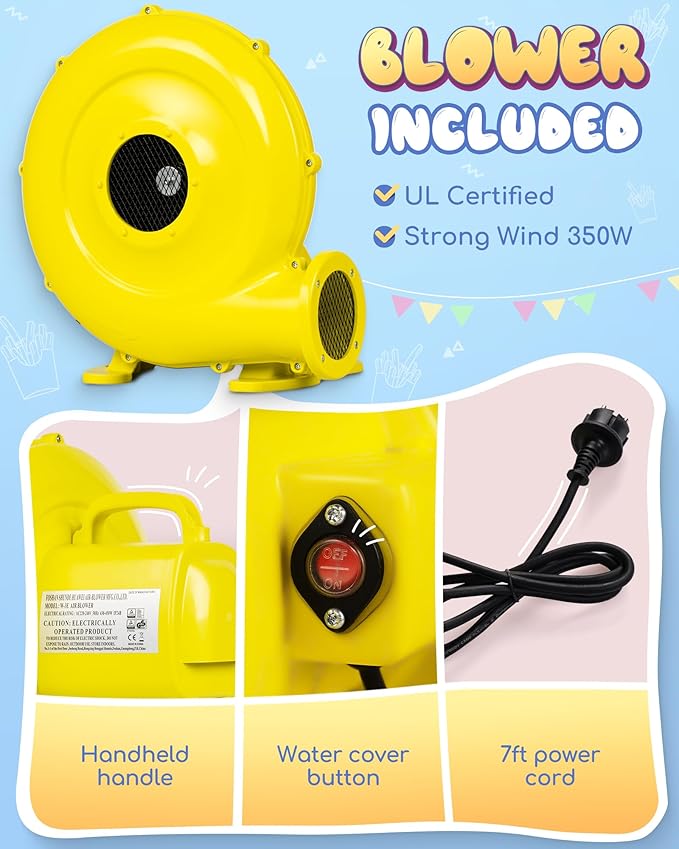 Inflatable Bounce House with Water Slide - Image 8