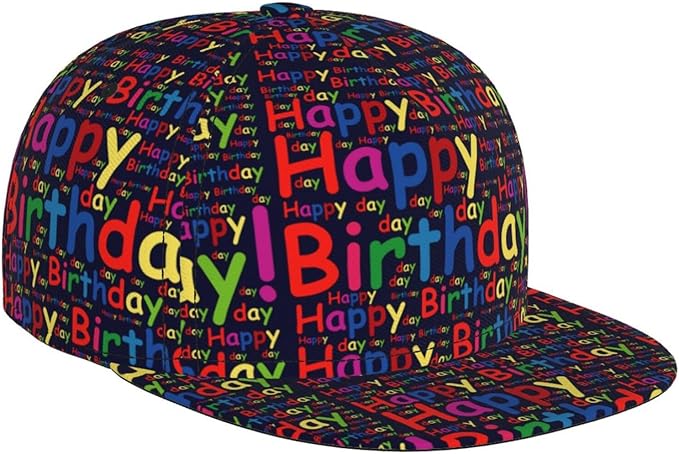 Fashion Snapback Hat for Men Women, Hip Hop Style Baseball Cap Flat Bill Hats Adjustable Trucker Sun Hat