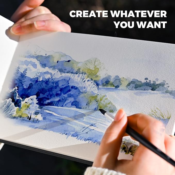 Funto Watercolor Journal, 2 Pack, 48 Pages Each, Cold-Pressed, Inner Paper - Image 6